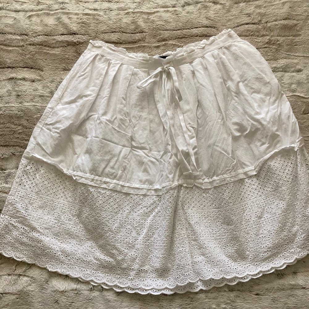 Gap White Eyelet Skirt